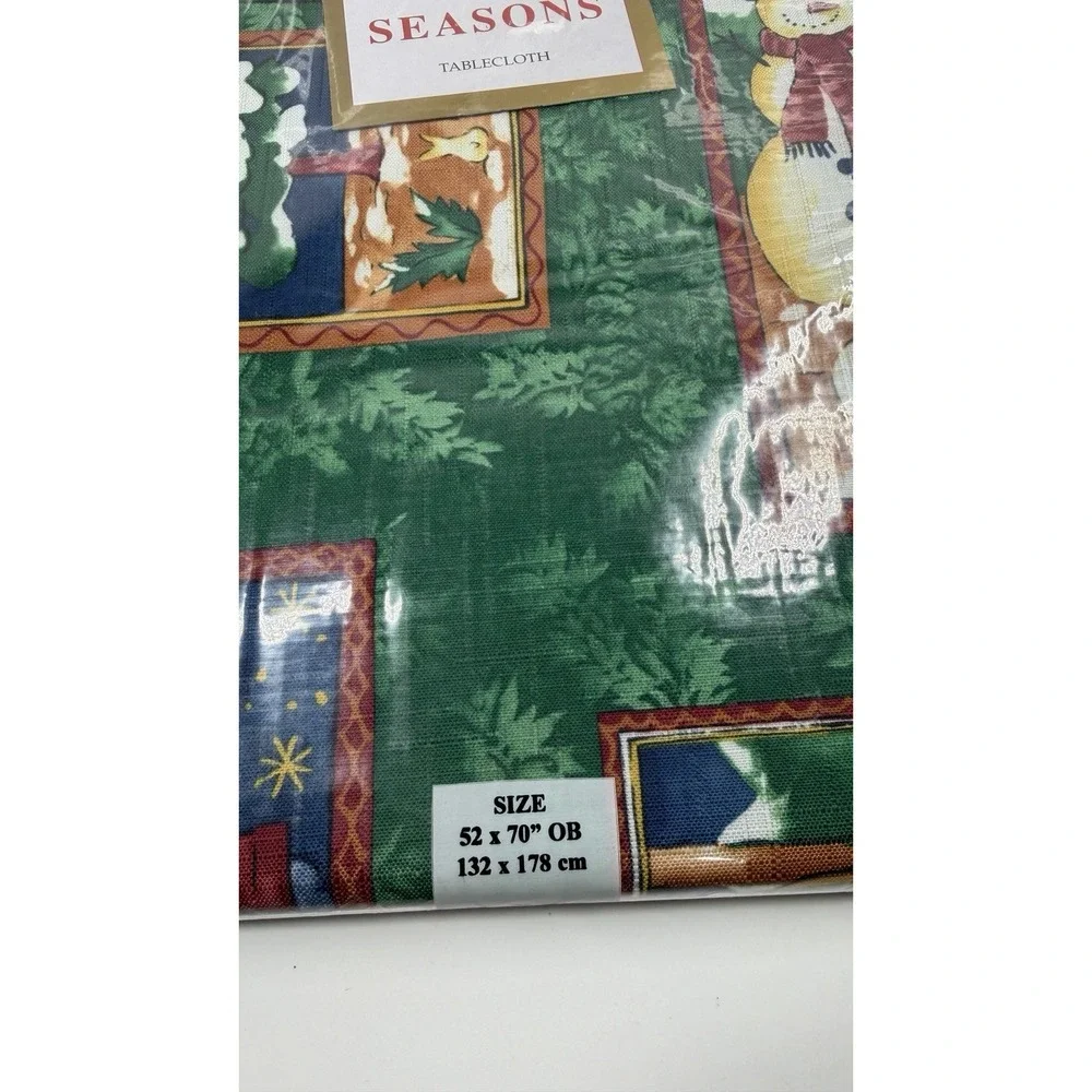 Vintage Bardwil Seasons Timberline retreat Tablecloth 52x70